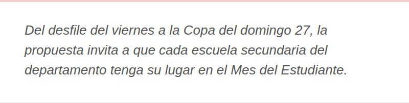 Del desfile del viernes a la Copa del domingo 27, cada escuela secundaria de San Carlos tiene su lugar en el Mes del Estudiante 2026.