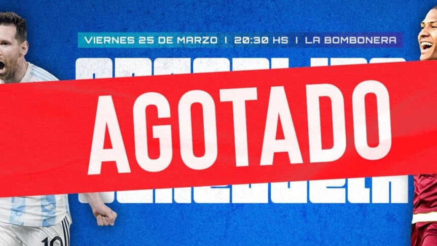 Se agotaron las entradas para Argentina-Venzuela entradas-argentina-venezuela_862x485
