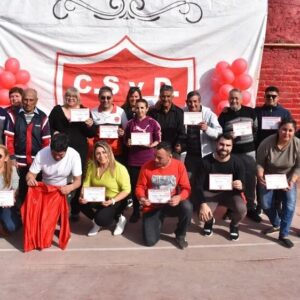 Orozco participó del festejo por los 100 años del Club Algarrobal Algarrobal 1