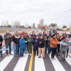 San Martín inauguró la primera etapa de reconstrucción del carril Montecaseros San Martin 1