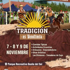 Del 7 al 9 de noviembre, JUNÍN celebrará "tradición es vendimia" en el predio rural Junín Tradición es Vendimia 1