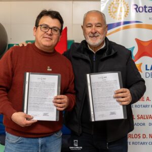 Firma de un convenio entre la Municipalidad de SAN  CARLOS y el Rotary Club WhatsApp Image 2025-06-15 at 8.15.38 PM