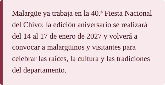 Resumen: Malargüe ya trabaja en la 40.ª Fiesta Nacional del Chivo