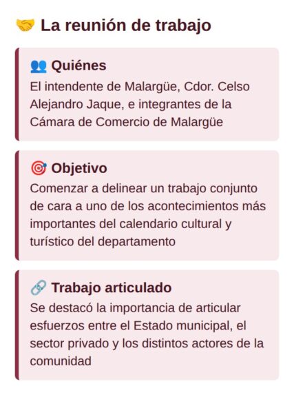 La reunión de trabajo