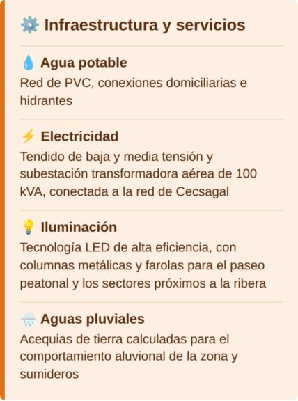 Infraestructura y servicios