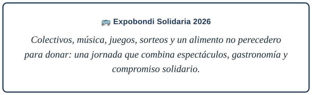 Expobondi Solidaria 2026
