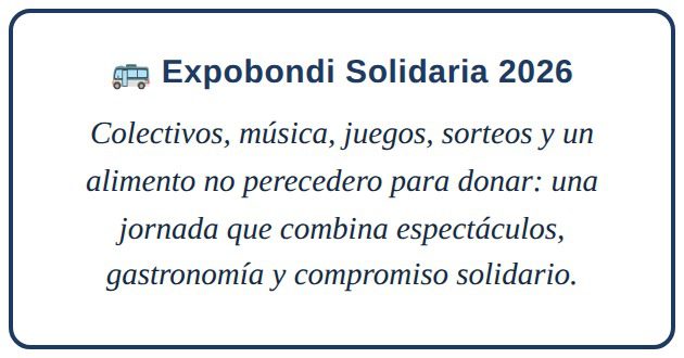 Expobondi Solidaria 2026