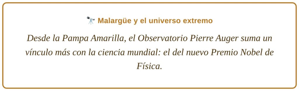 Malargüe y el universo extremo
