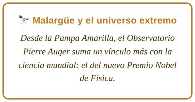Malargüe y el universo extremo