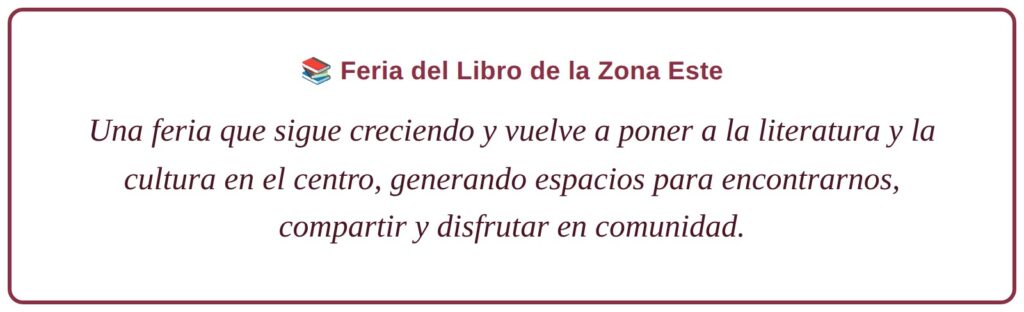 Feria del Libro de la Zona Este