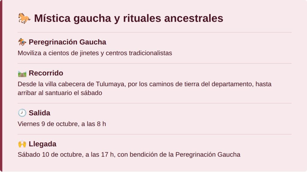 Mística gaucha y rituales ancestrales