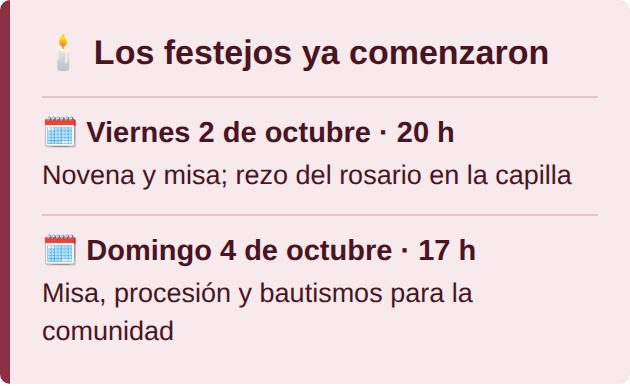 Los festejos ya comenzaron