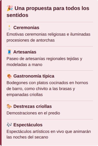 Una propuesta para todos los sentidos