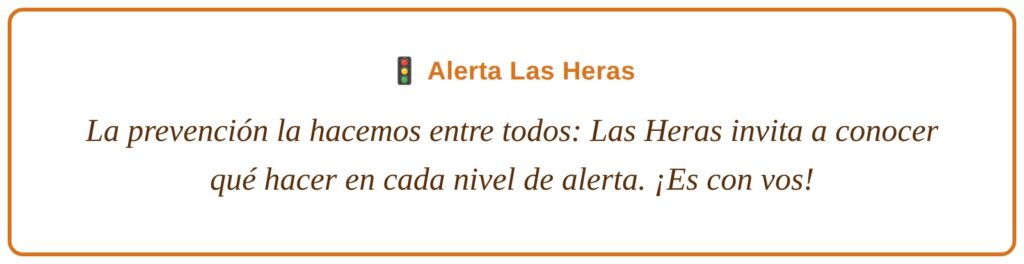 Alerta Las Heras: es con vos
