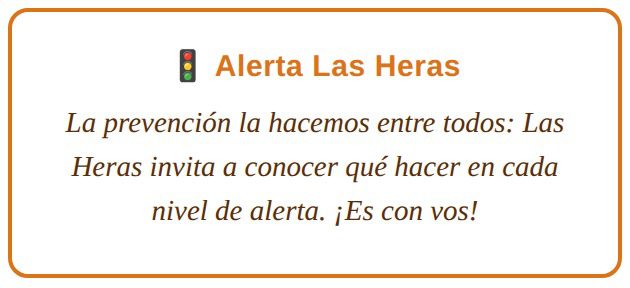 Alerta Las Heras: es con vos