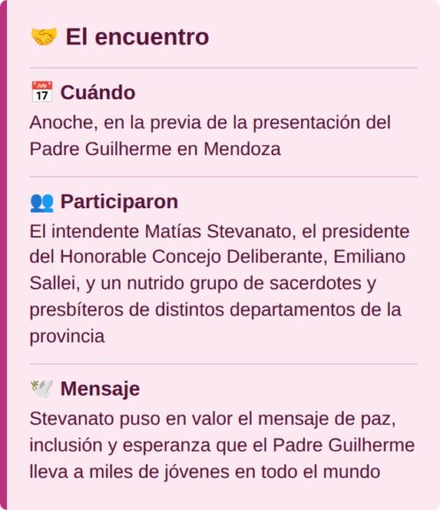 El encuentro con el Padre Guilherme Peixoto
