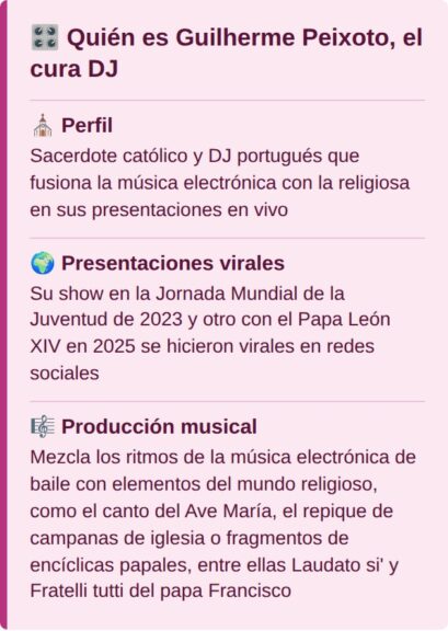 Quién es Guilherme Peixoto, el cura DJ