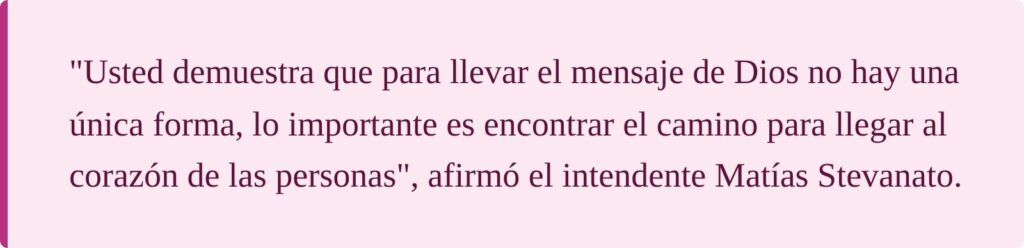 Palabras del intendente Matías Stevanato