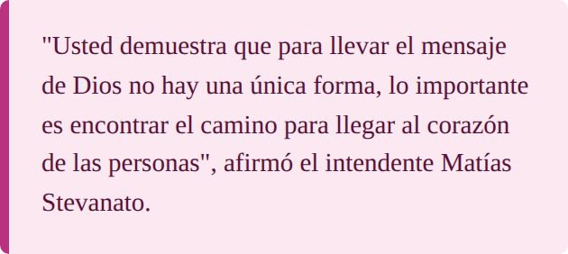 Palabras del intendente Matías Stevanato