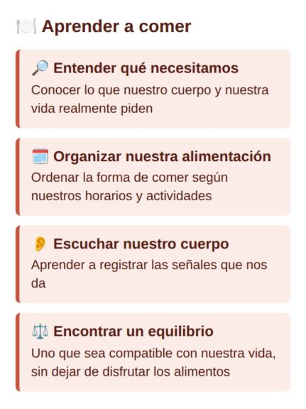 Aprender a comer