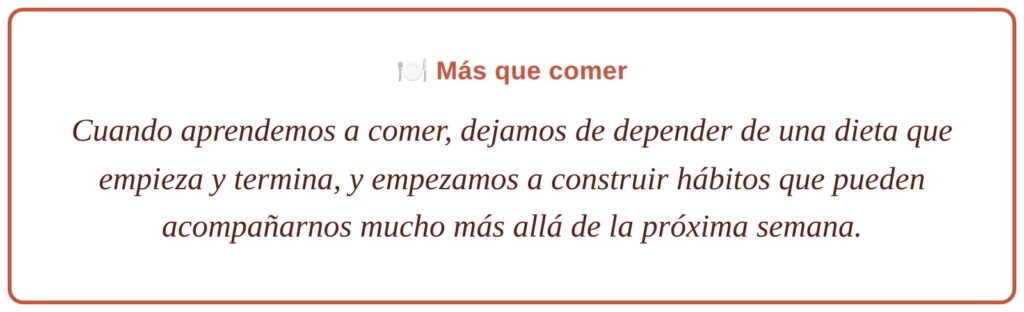 Más que comer