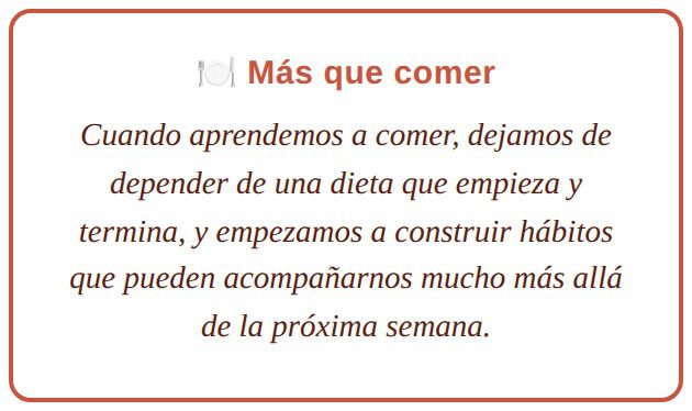 Más que comer