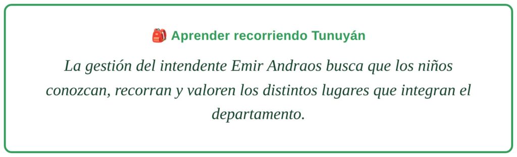 Aprender recorriendo Tunuyán