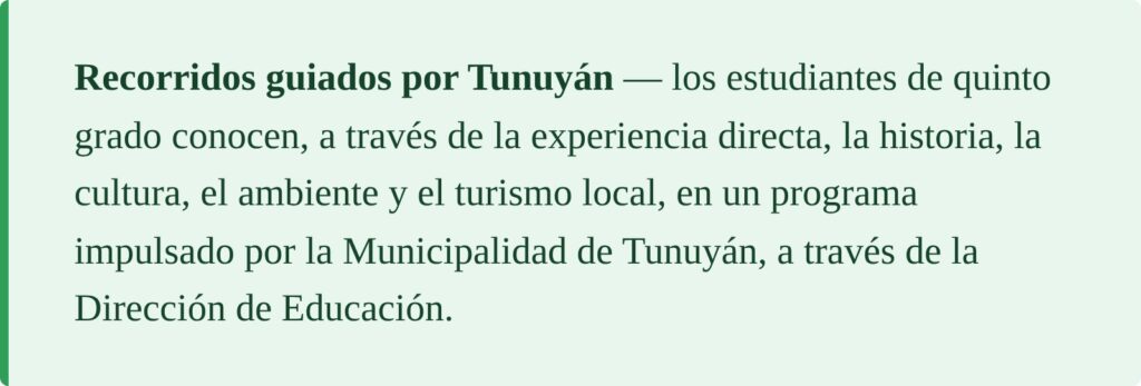 Recorridos guiados por Tunuyán