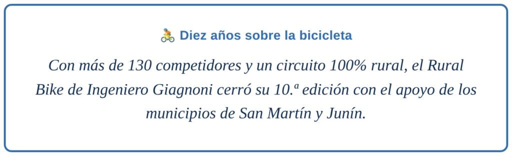 Diez años sobre la bicicleta