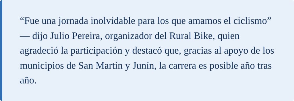 Julio Pereira: una jornada inolvidable para los que amamos el ciclismo