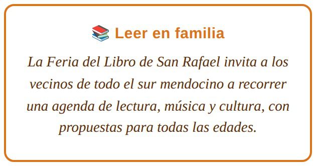 Cierre de la nota: leer en familia